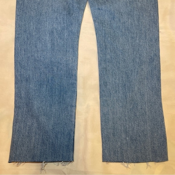 MOTHER- High Waisted Hiker Hover Jeans Light Wash Slay It With Flowers Size 26 - Picture 8 of 10